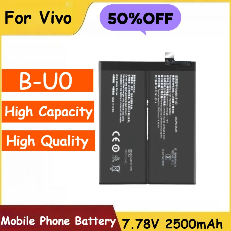 

Phone Battery 7.78V 2500mAh B-U0 for Vivo X Note Brand New Replacement High Quality Lithium Polymer Battery
