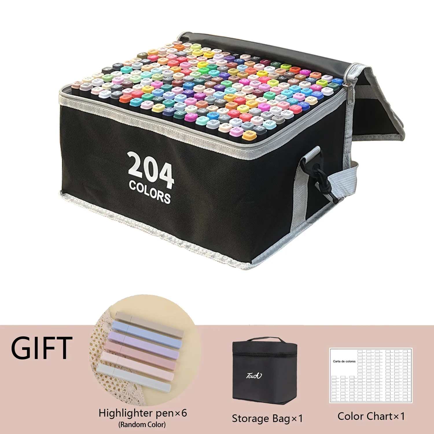 24-262 Kleuren Alcohol-Based Tekenenstiften Dubbele Punt Permanente Art Sketch Markers voor Illustratie Schoolbenodigdheden