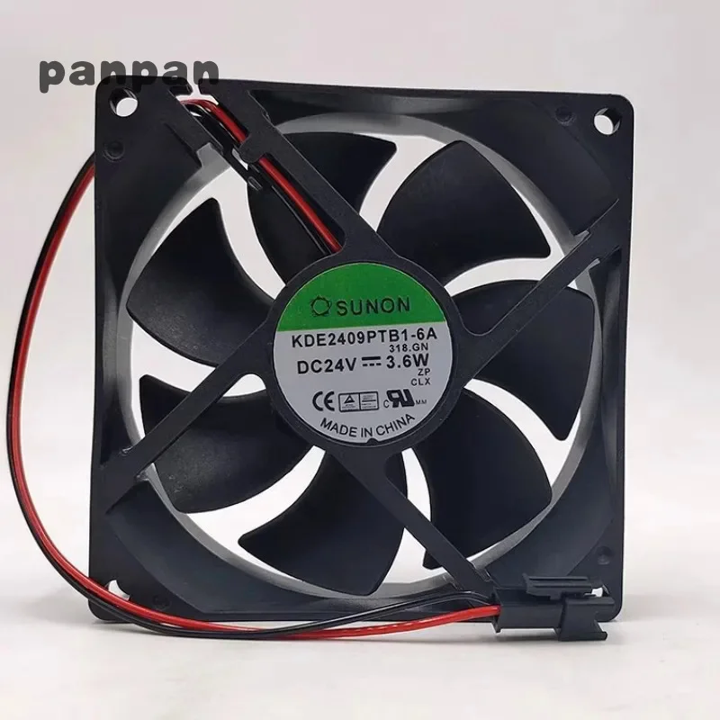 New Cooler Fan for SUNON KDE2409PTB1-6A 24V 3.6W 9025 9CM Inverter Cooling Fan 90x90x25mm