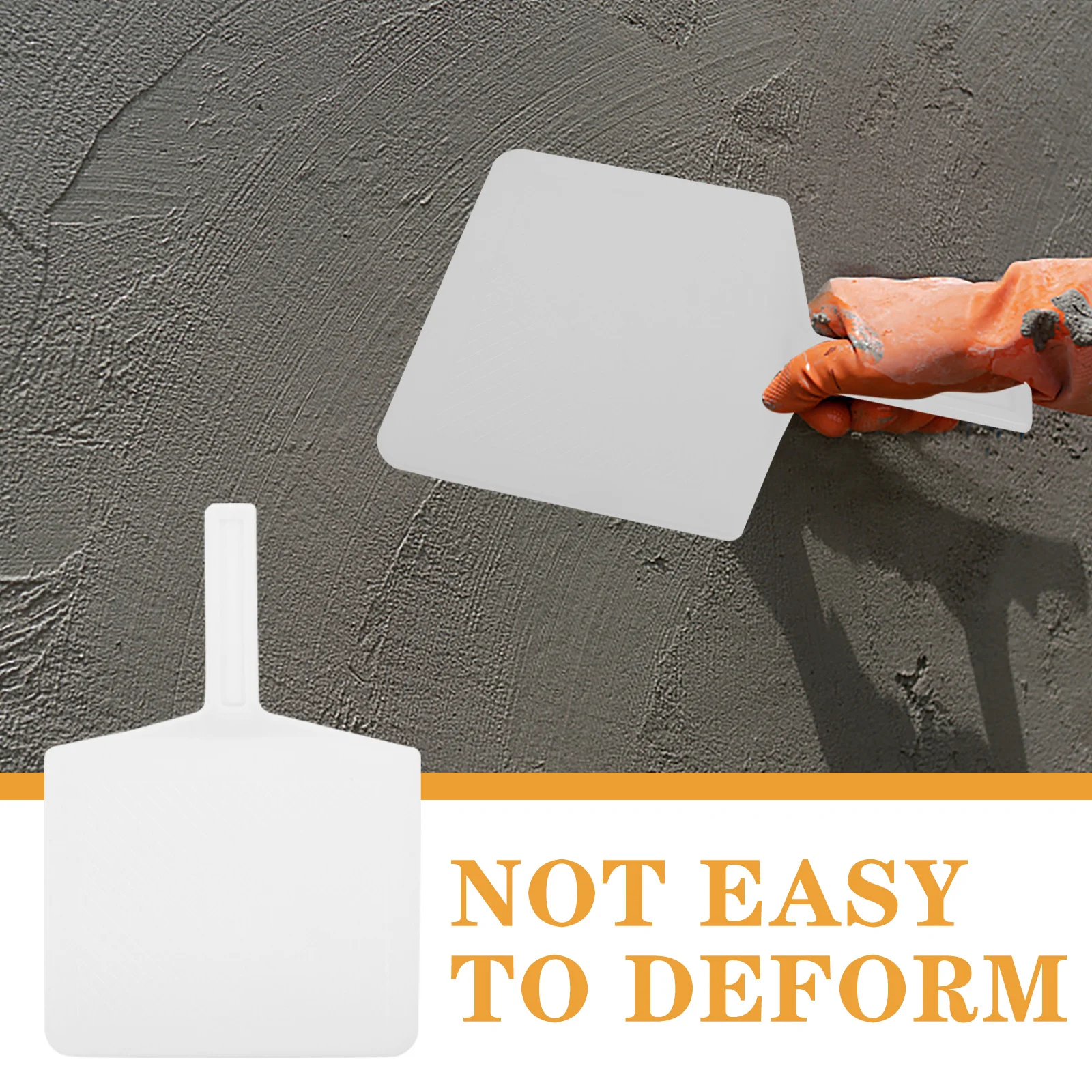 2 Buah Alat Konstruksi Tahan Lama dengan Pegangan Ergonomis untuk Plesteran Plastik, Alat Pengikis Beton Datar