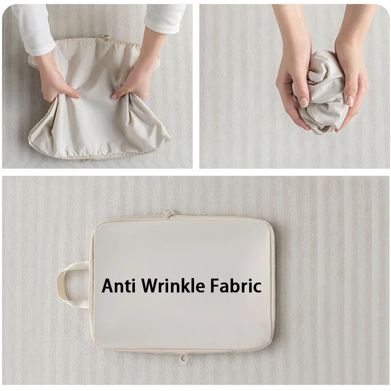 Cubes d'emballage à Compression de voyage, 6 pièces, sac de rangement étanche pour séparation des vêtements, valise Portable, organisateurs de vêtements