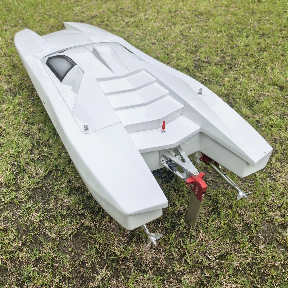 126.5 سنتيمتر RC قارب فرش السيارات E53 ريفينتون التحكم عن بعد Catamaran الألياف الزجاجية المواد RC السفن نموذج RTR السفينة لعبة الصبي هدية