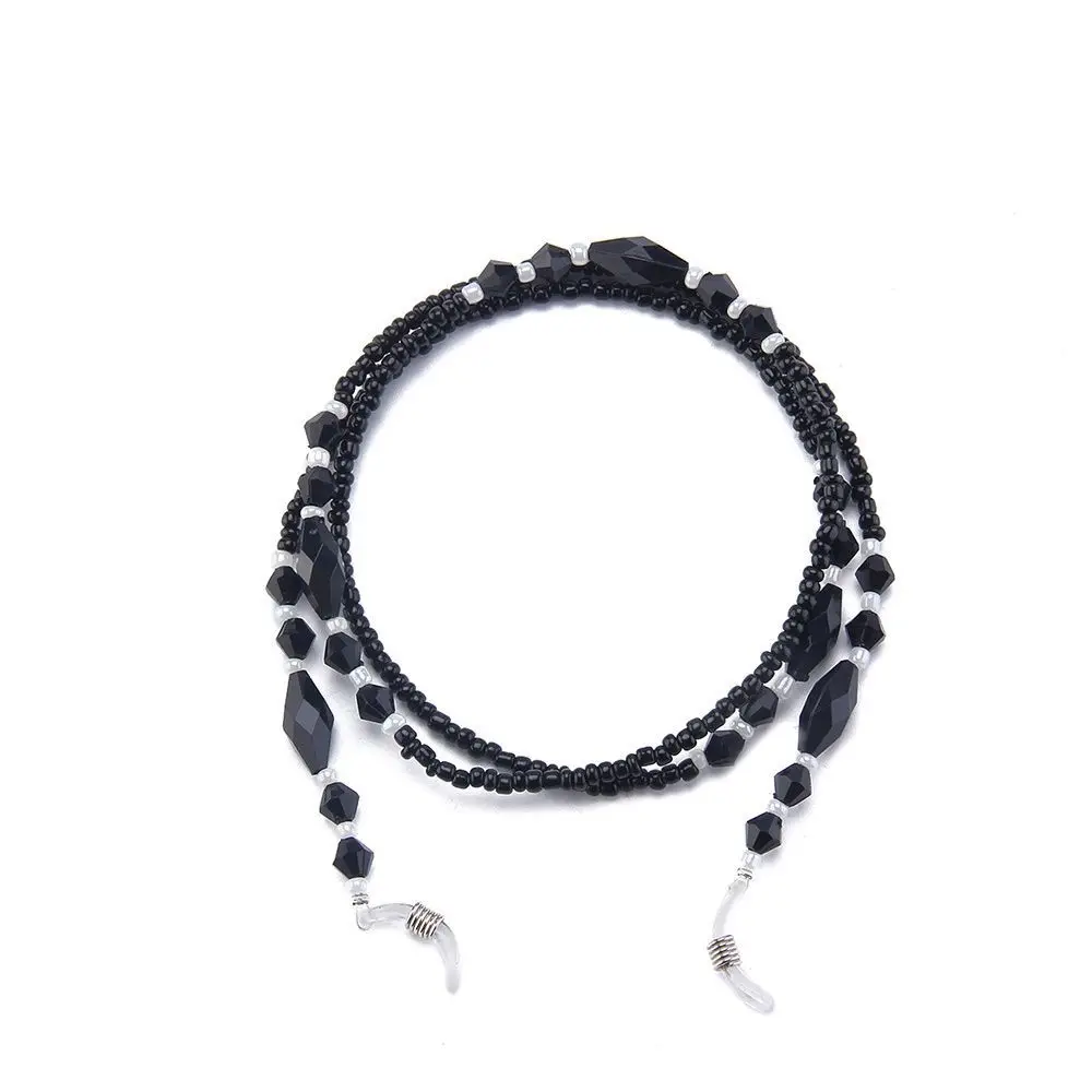 

Women Black Acrylic Eyeglass Chains Eyewear Cord Chains Glasses Rope