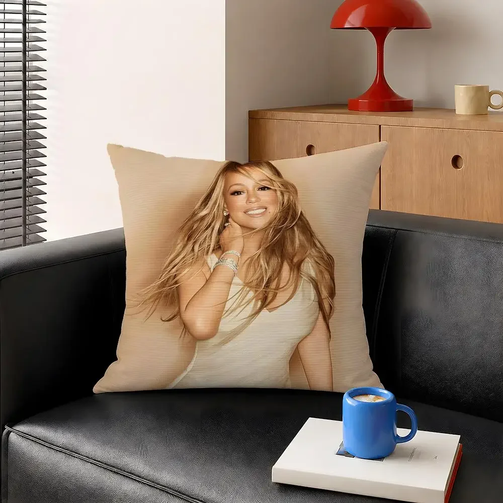 Singer Mariah Carey Songbird Supreme Cushion Cover Decorative Pillowcase Soft Short Plush Cozy Durable Sofa Home Decor Items