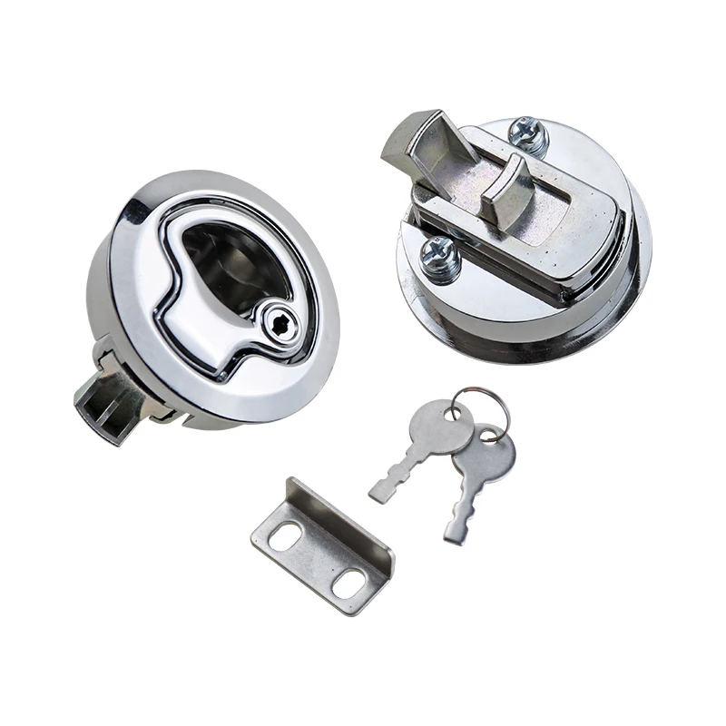 Zinc Alloy or Plastic  Internal External Push-Type Embedded Pull Hand Lock Trailer Tent Car Panel Industrial Lock