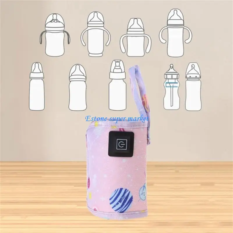 090B المحمولة زجاجة رضاعة للأطفال حقيبة الحليب سخان زجاجة USB التدفئة السريعة زجاجة تستخدم في الرضاعة كم حالة درجة حرارة قابلة #5