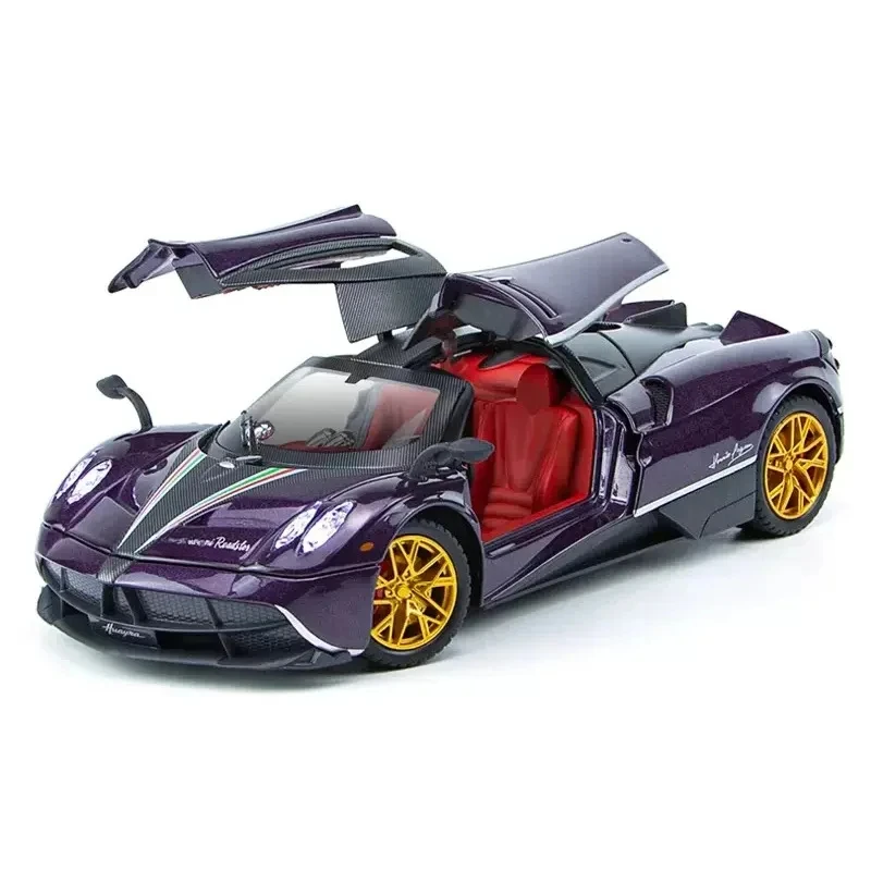 1:24 Car Alloy Car Model Super Sports Car Simulation Chinese Dragon for Pagani Children\'s Toy Car Boy Collection Decoration Gift