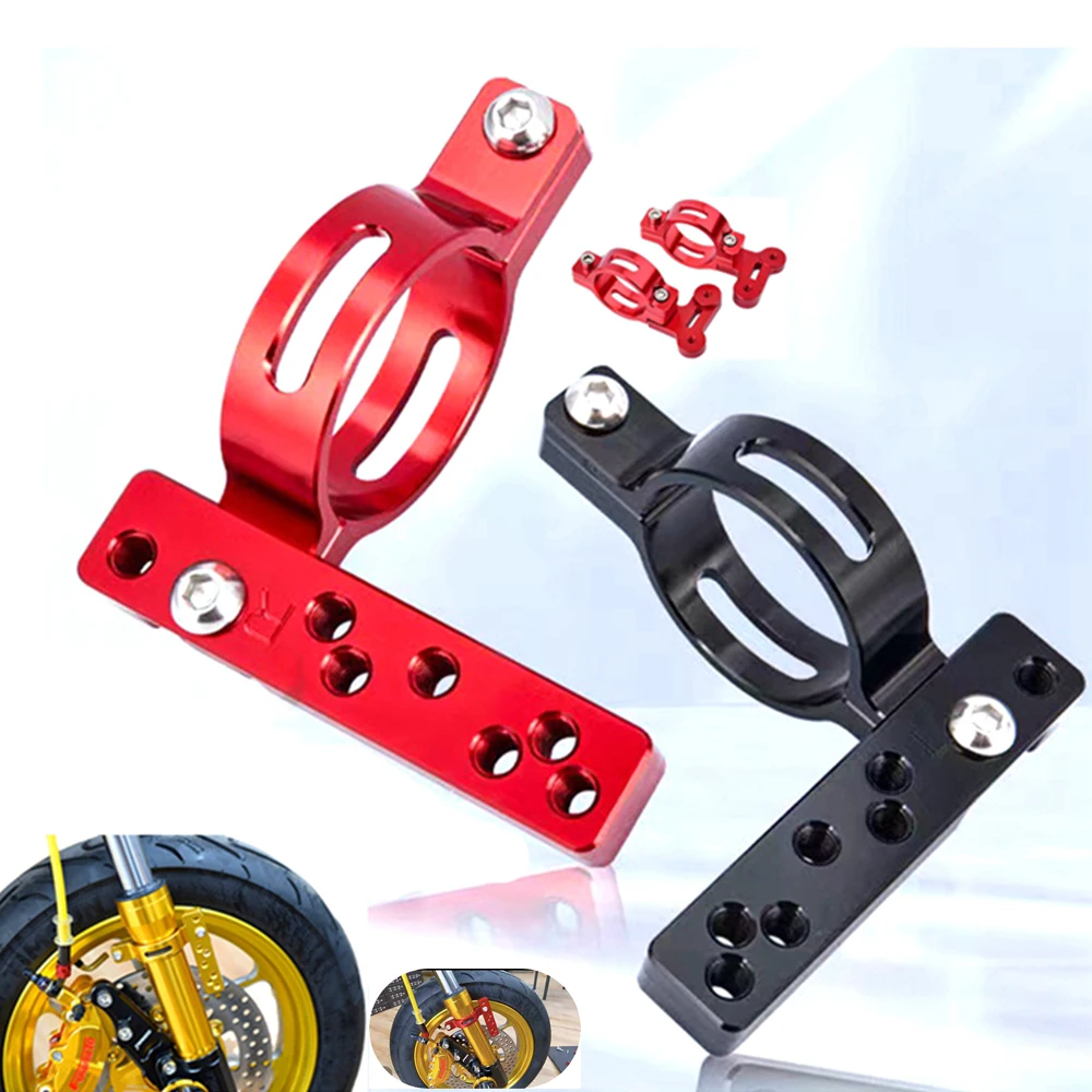 

Motorcycle E-car front shock absorber fender bracket 27/30/33 Core Card buckle CNC Aluminum For CYGNUS-X ZY125T BWS RSZ JOG ​Niu