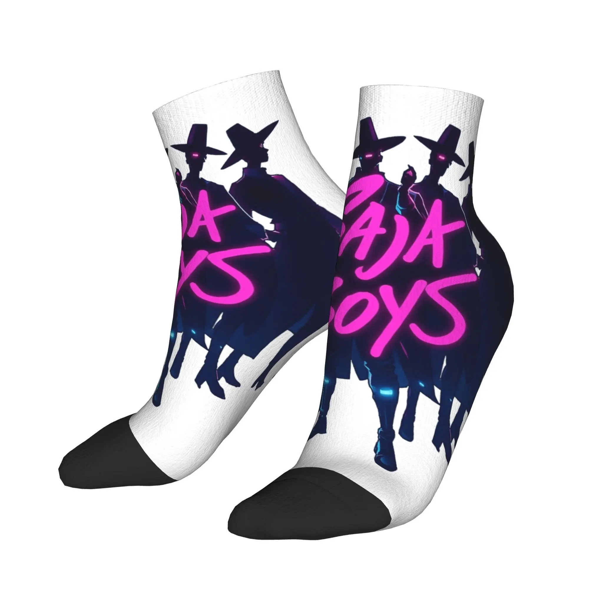 

Saja Boys - Kpop Demon Hunters Casual Socks For Women Men Trendy Breathable Ankle Socks Spring Skateboard Design Anti-Slip Sock