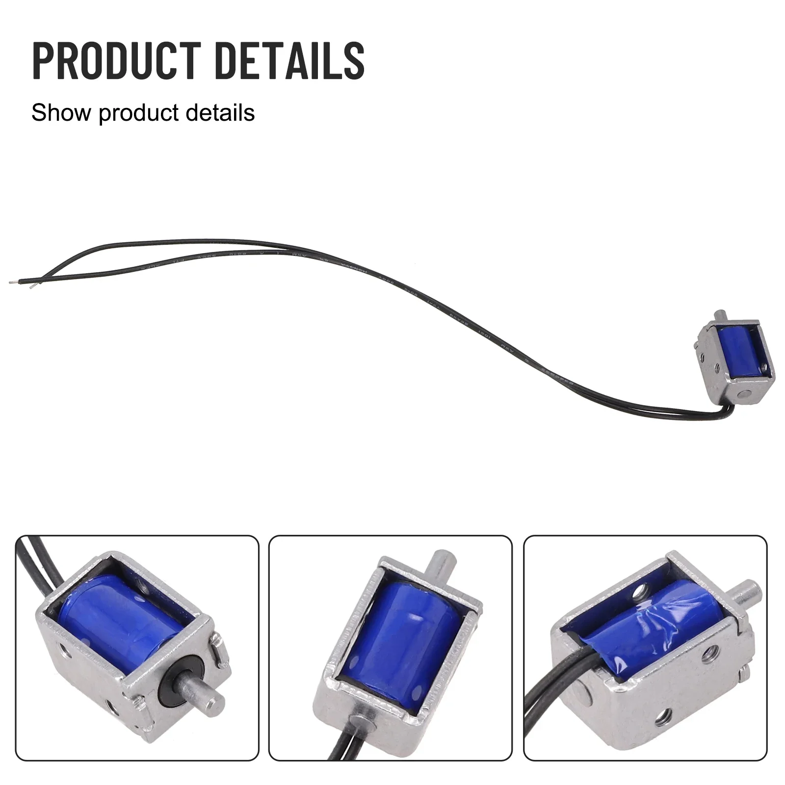 Electromagnetic Lock DC 5V 12V Push Pull Type SM0415-3 Electromagnet Frame Spring Solenoid Magnet For Sharing Power Bank