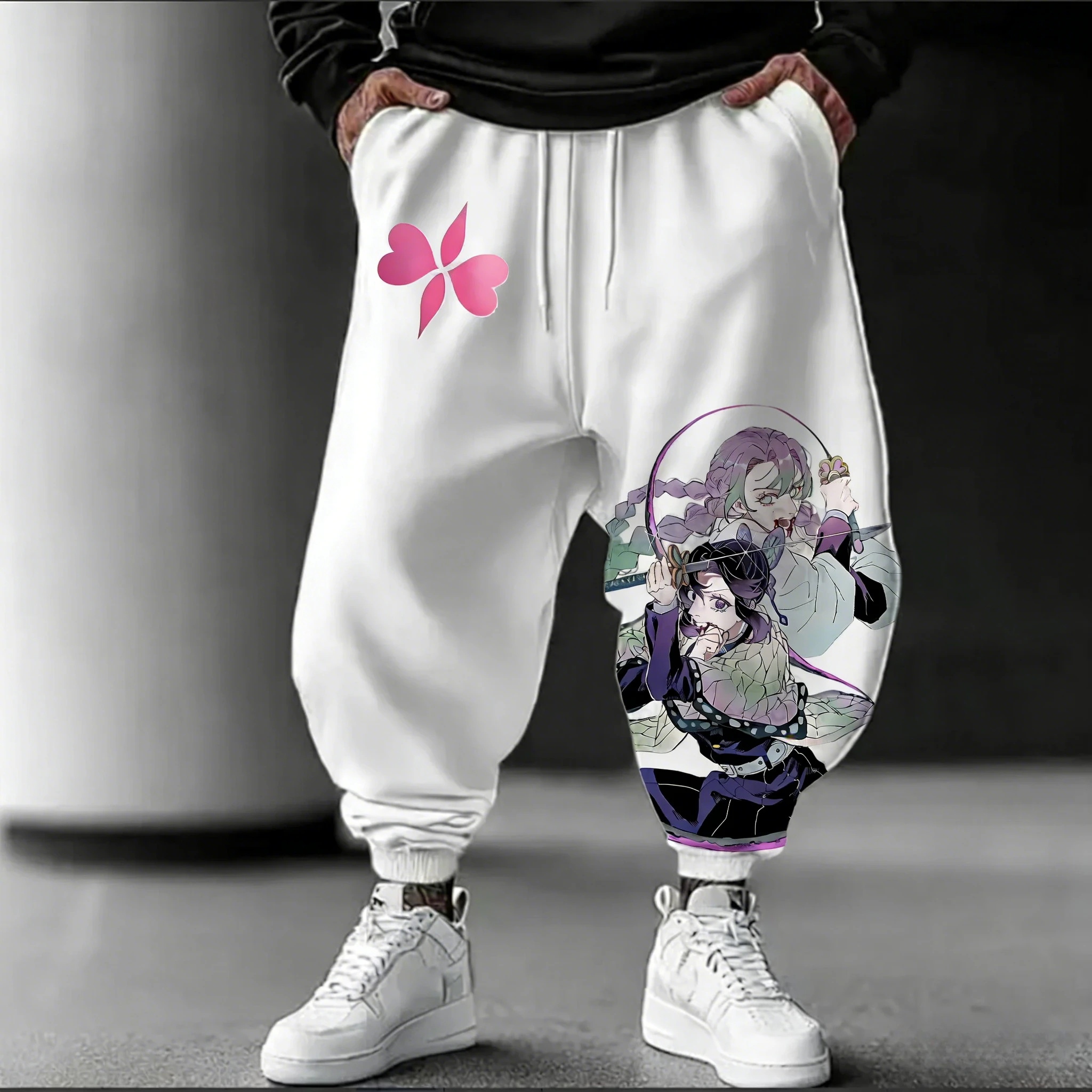 

Demon Slayer Painted Anime Print Cotton Sweatpants 2026 Men's and Women's Summer New Item Street Hip-hop Casual Loose Y2K Pants