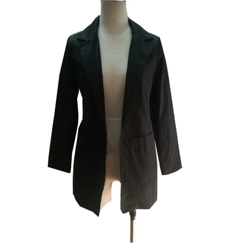 Blazer Casual de Mujer Estilo Vintage con Bolsillos, Manga Larga, Corte Ajustado, Moda 2026