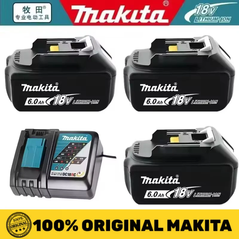 

Makita 18V original lithium battery charger, 5Ah/6Ah power tools special BL1830B BL1850B BL1850 BL1840 BL1860 power tool battery