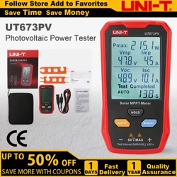 UNI-T UT673PV inseguitore solare fotovoltaico Tester di massima potenza pannelli fotovoltaici Tracker Pmax Vmp Lmp Voc Lsc Multi Tester