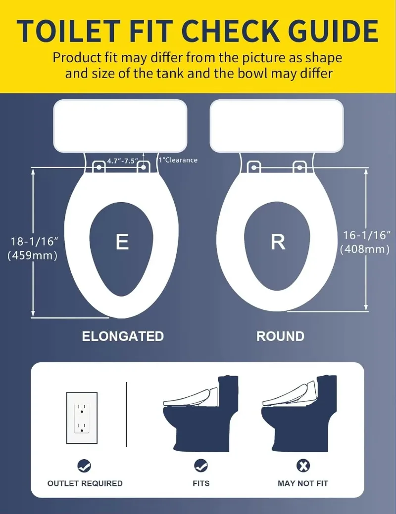 Smart toilet seat, smart unlimited warm water heating, remote control turbine cleaning dryer, rear and front cleaning