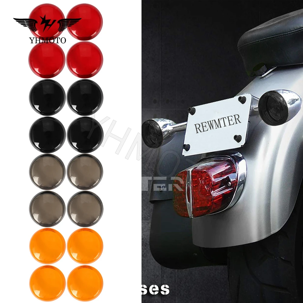 for Harley Electra Ultra Glides Softails Road King FLST FXRT Motorcycle Accessories Tail Rear Taillight Light Lens Cover