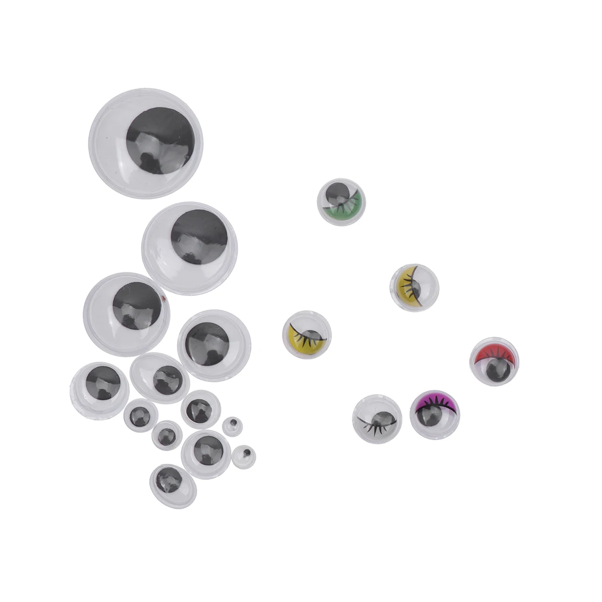 

1120 Pcs Making Accessories Toy for Children Adhesive Self-adhesive Animal Eyeballs Sticker Colorful