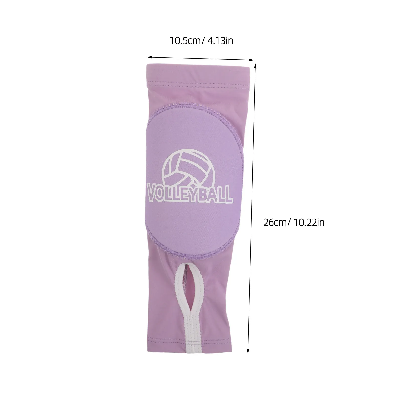 2Pcs Volleyball Arm Sleeves Forearm Protection Guards Passing Sleeve Support Thumb Hole Fits 22.5-40Kg Youth Women Men