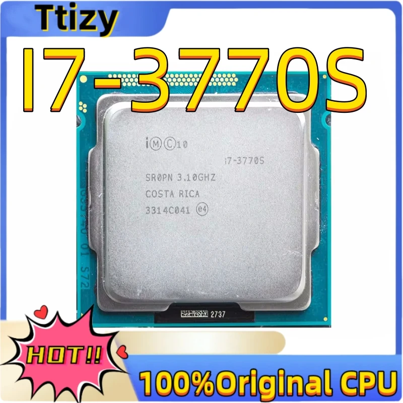 Core i7-3770S i7 3770S 3.1 GHz Quad-Core Eight-Core 65W CPU Processor LGA 1155