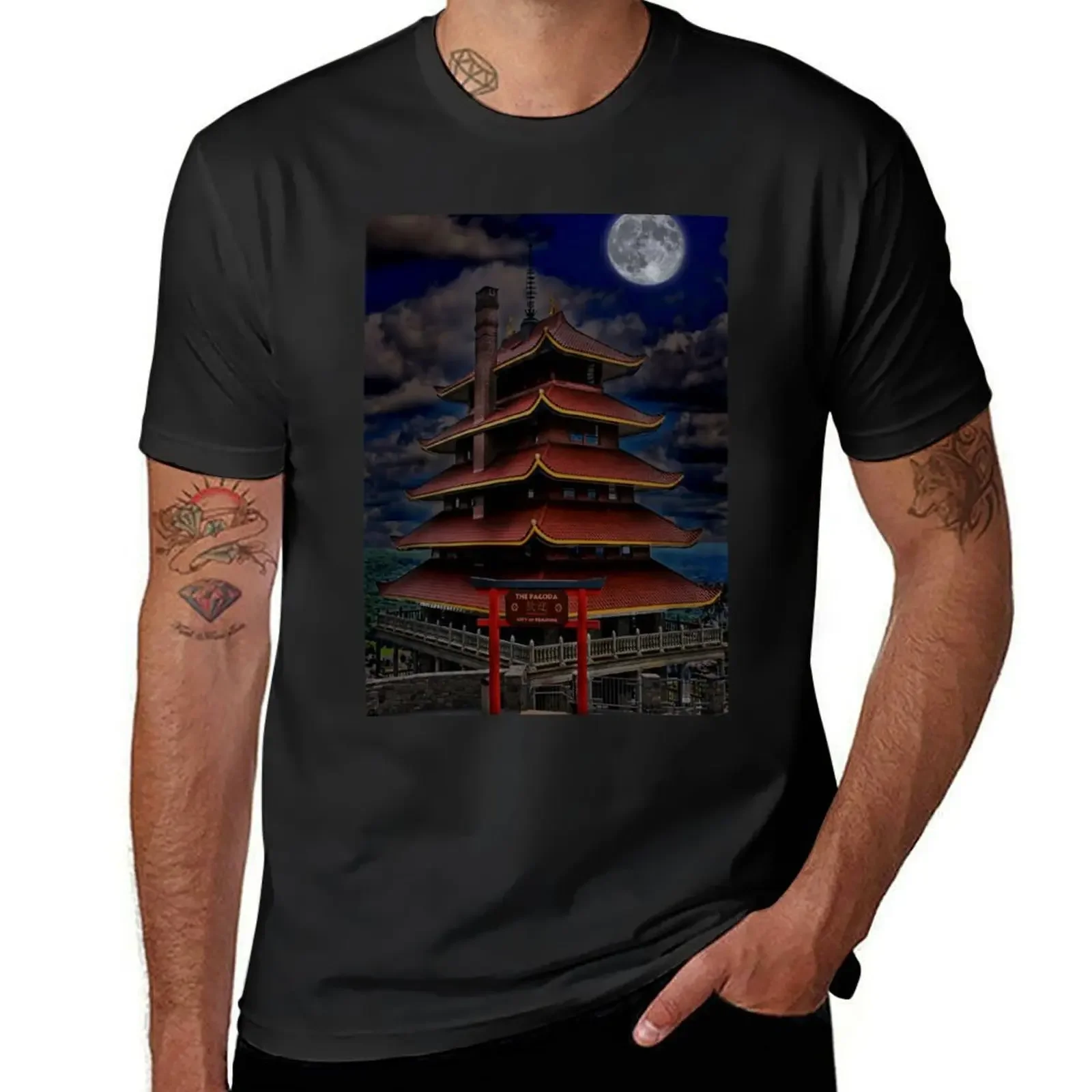 Pagoda - Reading Pa. T-Shirt oversizeds aesthetic clothes heavyweight t shirts for men