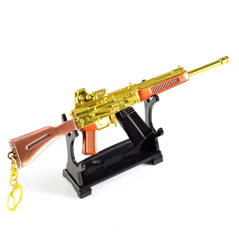 デルタフォース S12K ゴールドエディション おもちゃの銃 キーホルダー ゲーム周辺機器 武器 モデル メタルクラフト バックパックペンダント 飾り ギフト 男の子向け