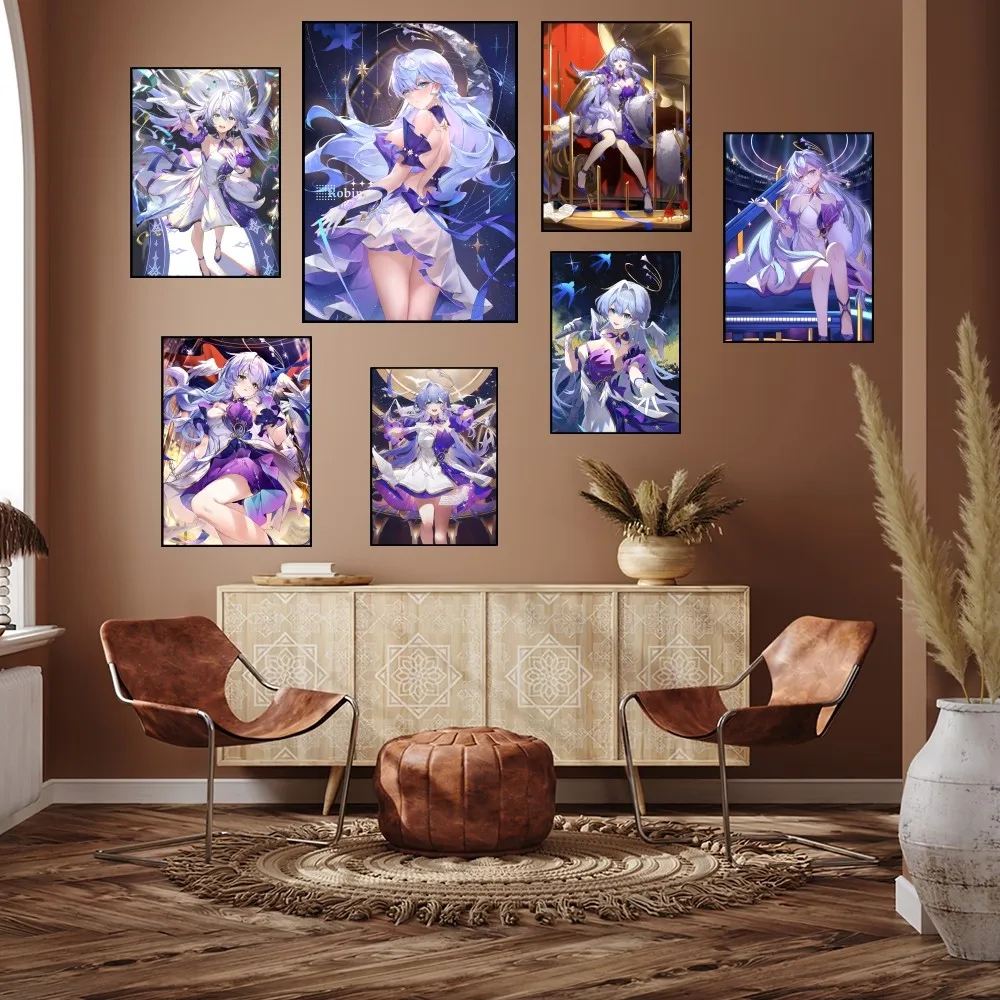 Game Honkai Star Rail Robin Girl Poster Prints Wall Painting Bedroom Living Room Decoration Office Home