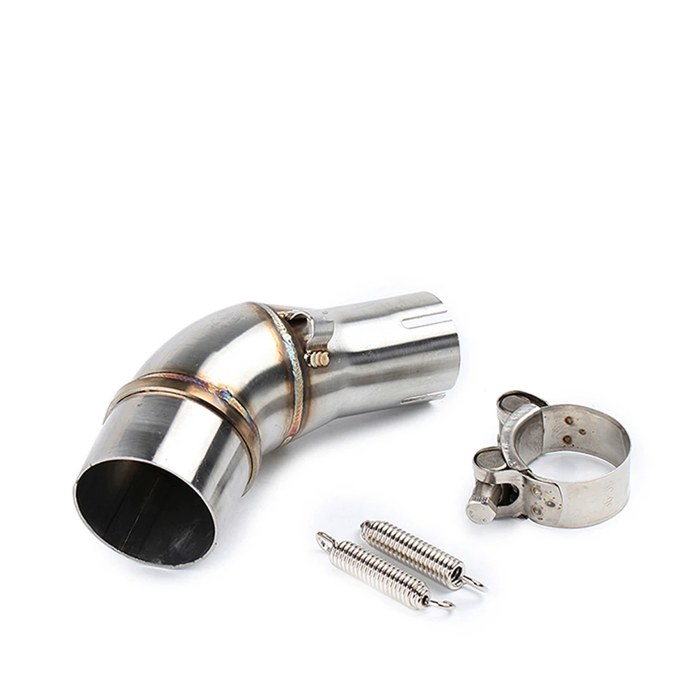 Slip-on for R3 R30 MT03 R25 Exhuast Middle Link Pipe Escape Muffler Adapter 51mm Connection Tube