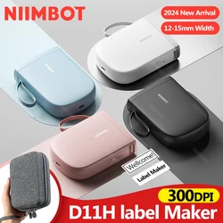 300dpi Niimbot D11H D110 D11 Upgrade Smart Mini Portable Label Printer Self-adhesive Wireless Bluetooth Label Maker with Bag