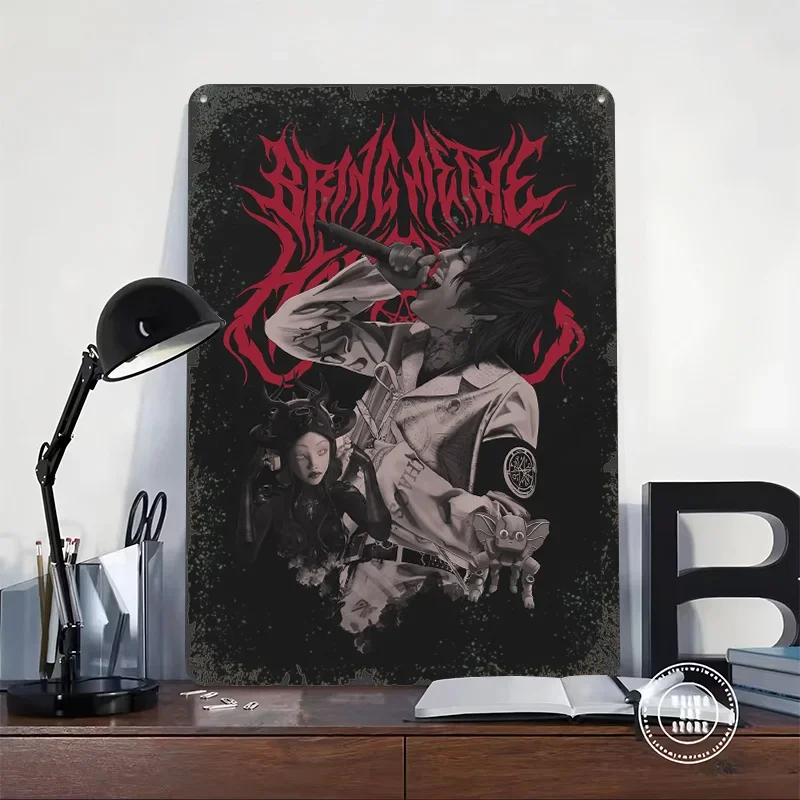 Bring Me The Horizon Tin Plaque Poster Customized Wall Art Retro Vintage Metal Signs for Man Cave Decoration At Home Decor Items