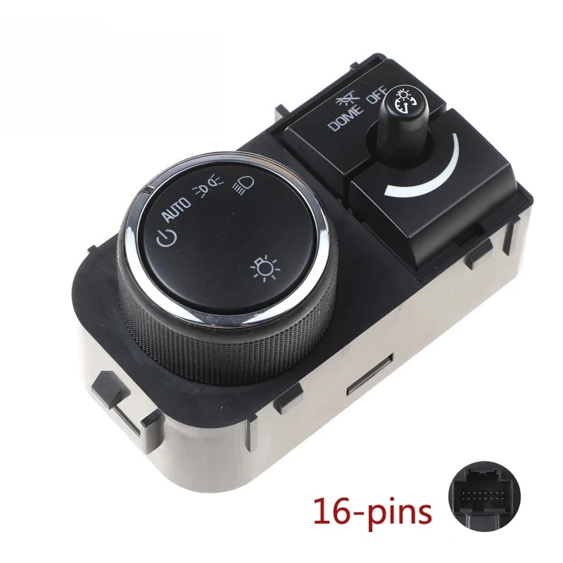 

Headlight Switch W/O Fog Lights 15926098 15096894 25858426 Instrument Panel Lamp Switch for Silverado Sierra Tahoe Yukon 07-13