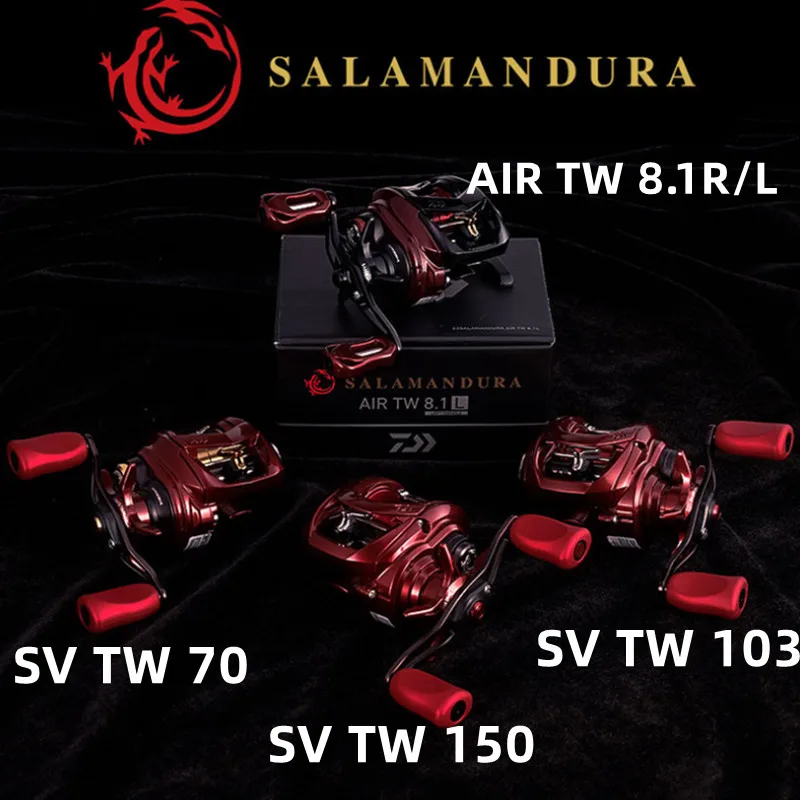 Original DAIWA SALAMANDURA AIR TW 8.1R 8.1L SV TW 70 103 150 Low Profile Baitcasting Saltwater Freshwater Fishing reel