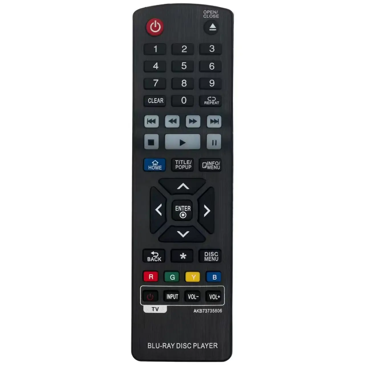 CompatibleRemoteControlDVD Blu-Ray Disc Players - Replace  Player AKB73735806 AKB75135301 S65T3-S BP340 BP350 BPM25 BPM34 BPM35