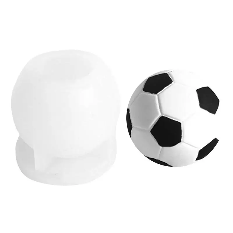 Soccer Resin Mold Football Shape Candle Silicone Molds DIY Football Shape Cake Decoration Tools Cute Candle Moulds For Fondant