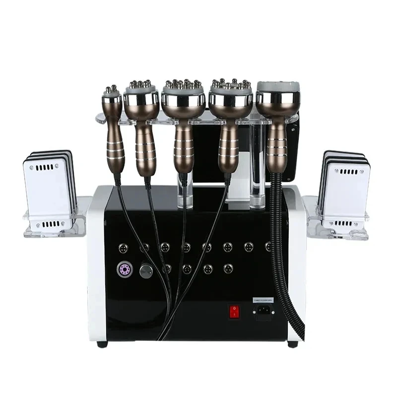 Professional 6 in 1 40K Ultrasonic Cavitation Body Sculpting Cavitation Vacuum Rf Cellulite Reduction Machine