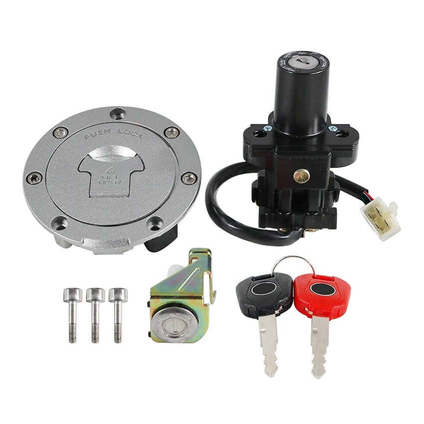 For Honda CBR600F CBR600RR CBR900RR CBR600 35010-MBW-600 35010-MBW-682 35010-MBW-D20 Motorcycle Fuel Gas Tank Cap Cover Lock Set
