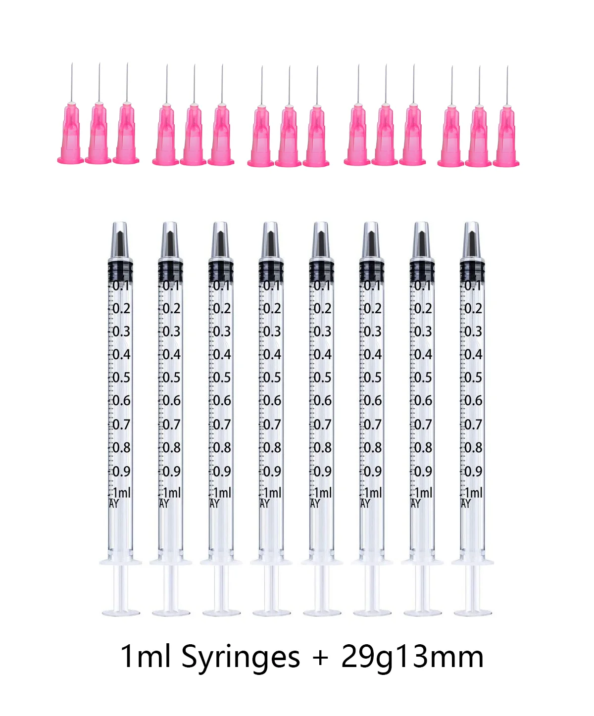 Imagem -04 - Seringas Estéreis Descartáveis e Ferramenta de Injeção de Agulhas Embaladas Individualmente Beleza Agulhas Pequenas Indolores 34g mm 1ml