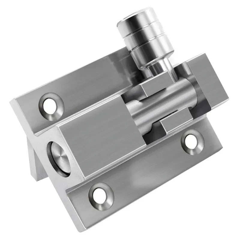 for Thickened Aluminum Alloy Stainless Steel Brushed Bathroom Latch Wooden Door Bolt Window Pin Anti-theft Surface
