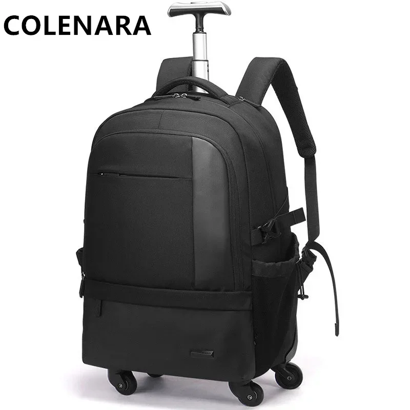 Colenara-女性用キャビンケース,旅行用ショルダーストラップ付きボックス,学生用カート,機内持ち込み手荷物,20インチオックスフォード生地,新品