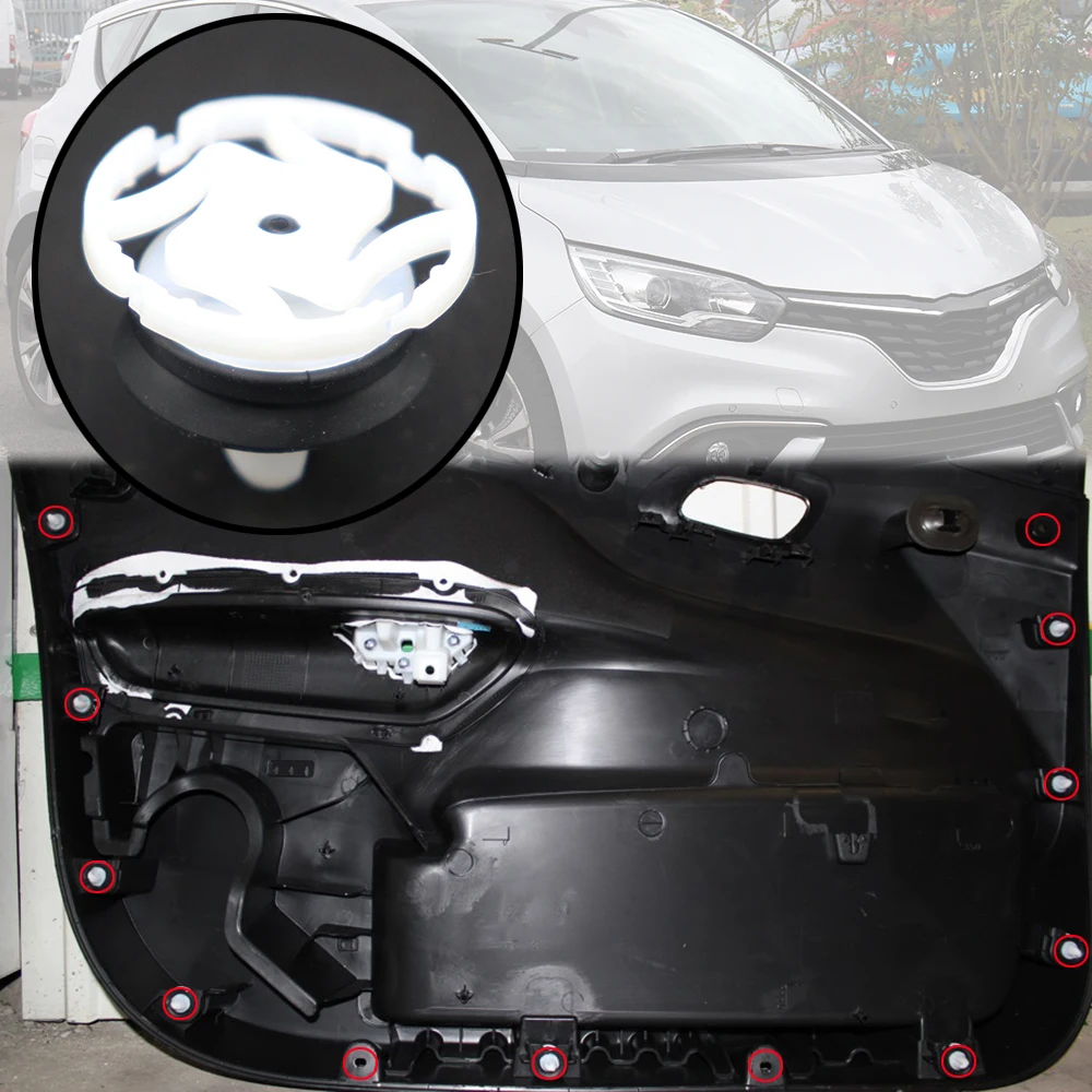 

Car Interior Door Trim Panel Card Retainer Clips Moulding For Renault Scenic 2009 2010 2011 2012 2013 2014 - 2022 Replacement