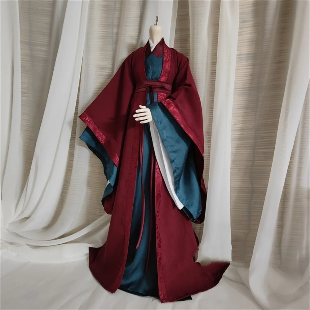 1/6 Chinese Ancient Tradition Hanfu Robe Classic Dress for 12inch Movie  Figure Model Handmade Dntique Clothing  Amine DOll Toys