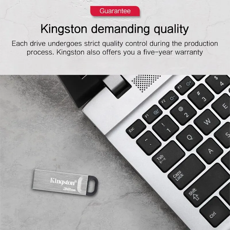 Kingston Pendrive USB Flash Drives DTKN 32GB 64GB 128GB Pen Drive 3.0 CLE USB 3.2 Gen 1 Disk Stick per desktop laptop