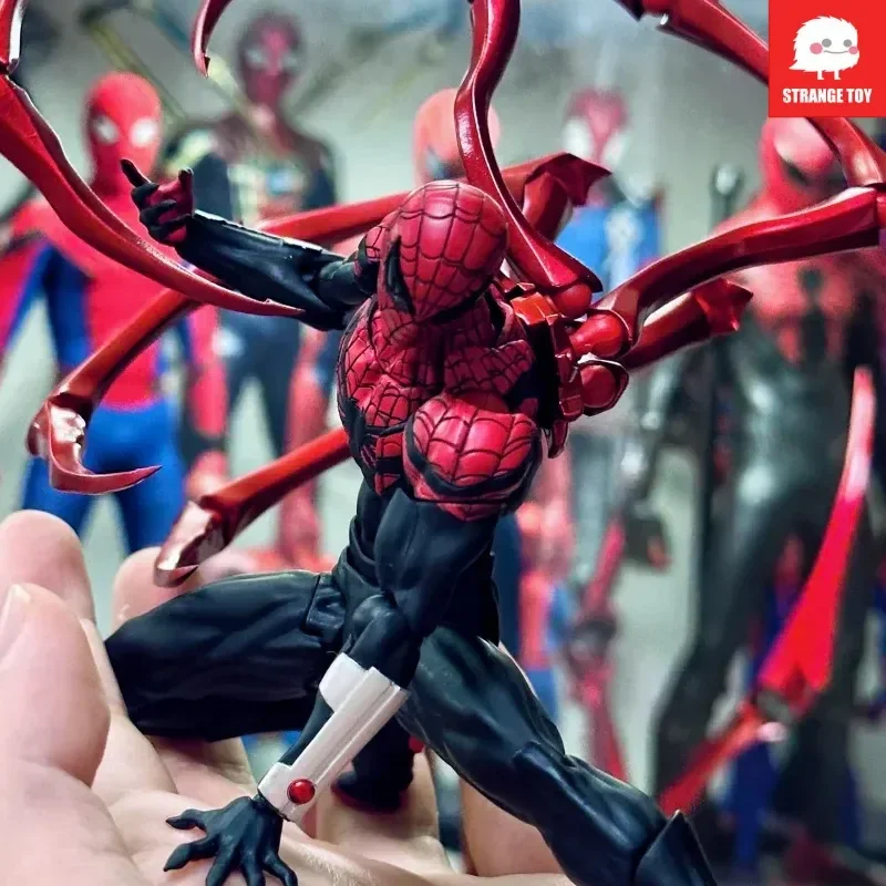 autorisation-officielle-ultimate-spider-man-ultimate-neighbors-noir-rouge-theme-ensemble-en-boite-figure-de-collection-hautement-articulee
