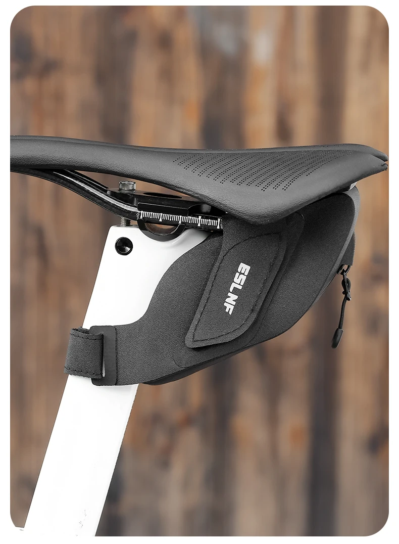 Wasserdichte Fahrradsattel-Hecktasche mit großem Fassungsvermögen – tragbare MTB-Rennrad-Fahrradtasche, robuste Aufbewahrungstasche für Fahrradausrüstung im Freien – Detail 9