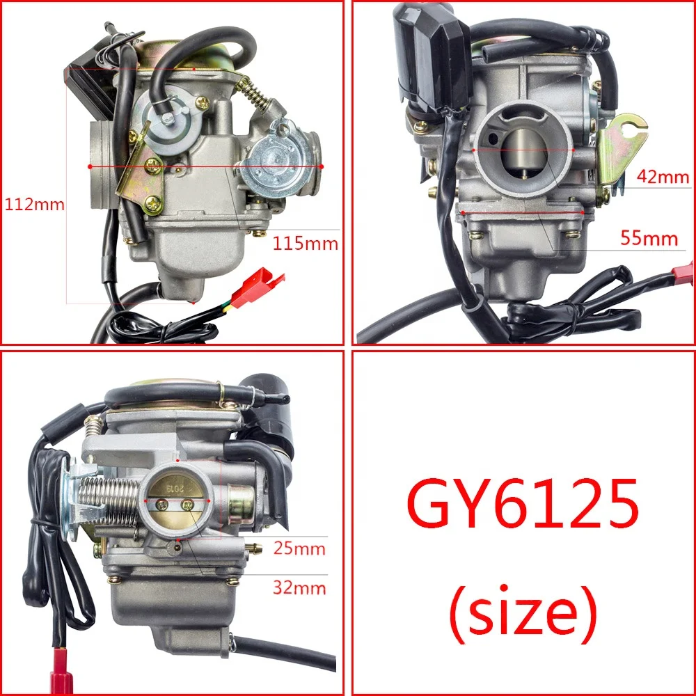 PD24J Motorcycle Carburetor GY6 25cc 150cc For BAJAJ Scooter ATV Go Kart Scooter Motorcycle Parts