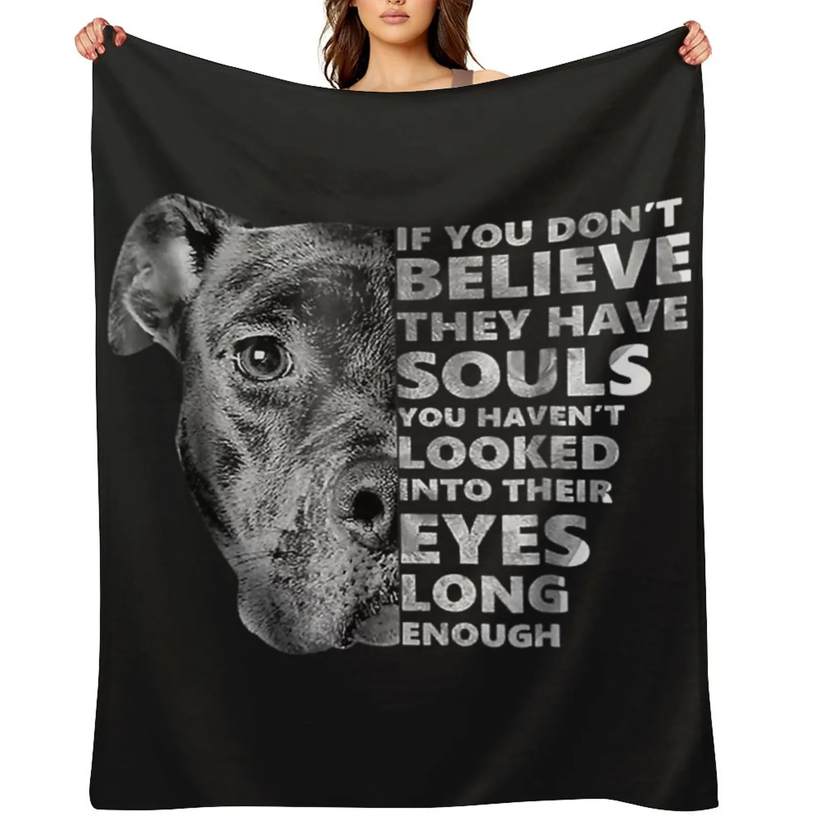 

Soul Pitbull I Love Pitbull Dog Lover Tshirt Throw Blanket Polar Loose Extra Large Throw Blankets For Bed Blankets