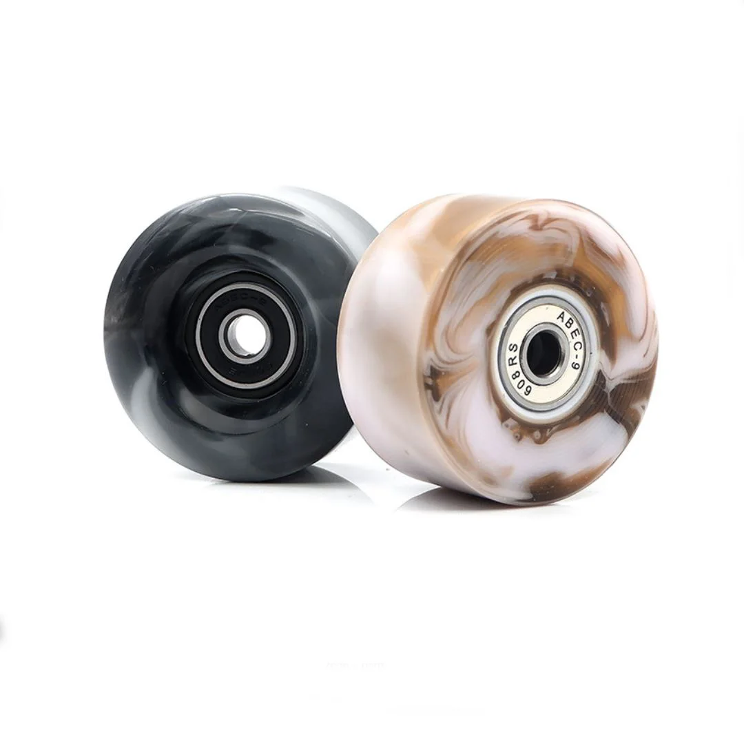 Sepatu roda, 8 buah 82A, 58mm x 32mm QUAD Roller skate roda dengan bantalan 608rs roda sepatu garis ganda untuk Skateboard sepatu roda