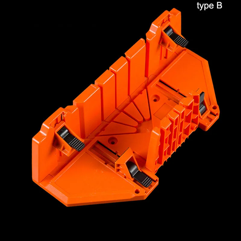 F50 Woodworking Clamping Mitre Box Diagonal Saw Cabinet 45 90 Degree Saw Box Angle Saw Oblique Cutting Groove Sawing