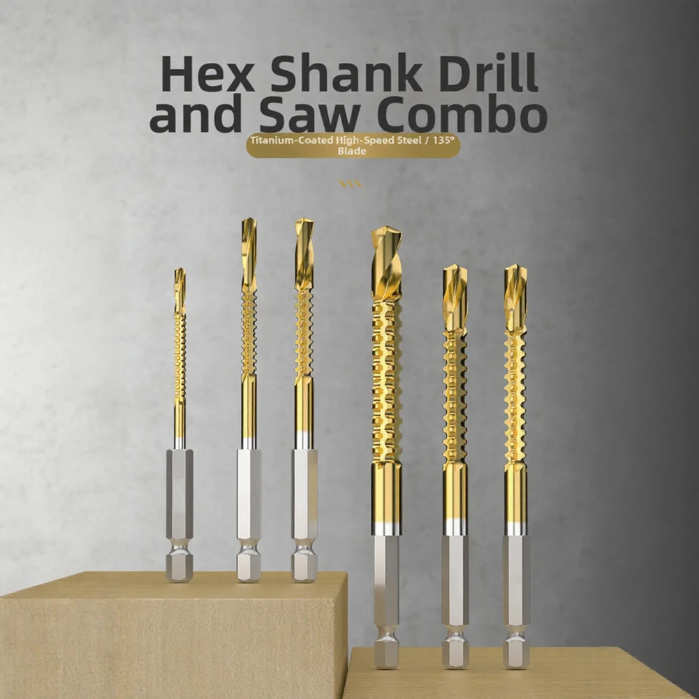 Titanium-Coated High-Speed Steel Grooving Saw Set Designed for Accurate Drilling in HardFor Woods SoftFor Woods and Thin Metals