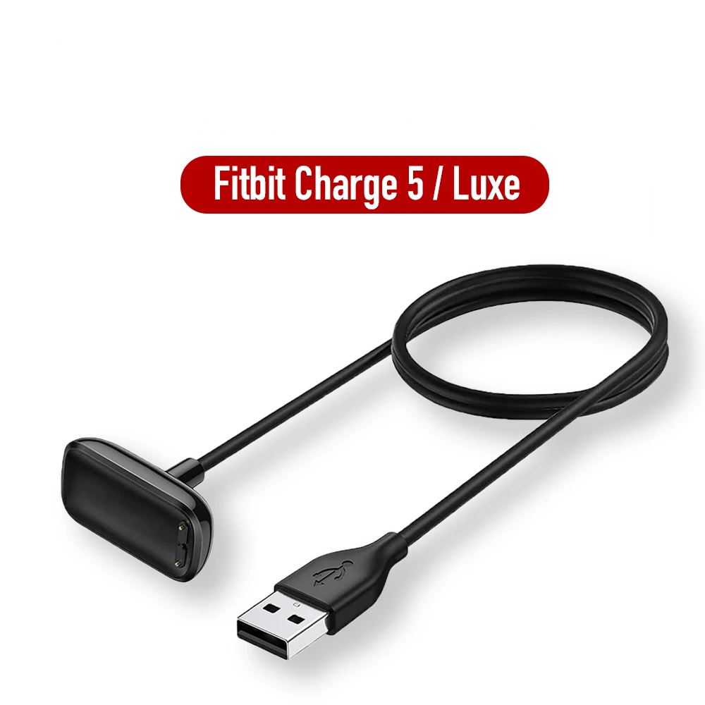 USB Magnetic Charger Cable Fitbit Charge 6 5/Fitbit Luxe Charging Dock Portable Adapter Fitbit Charge 6 Smart Watch Accessories