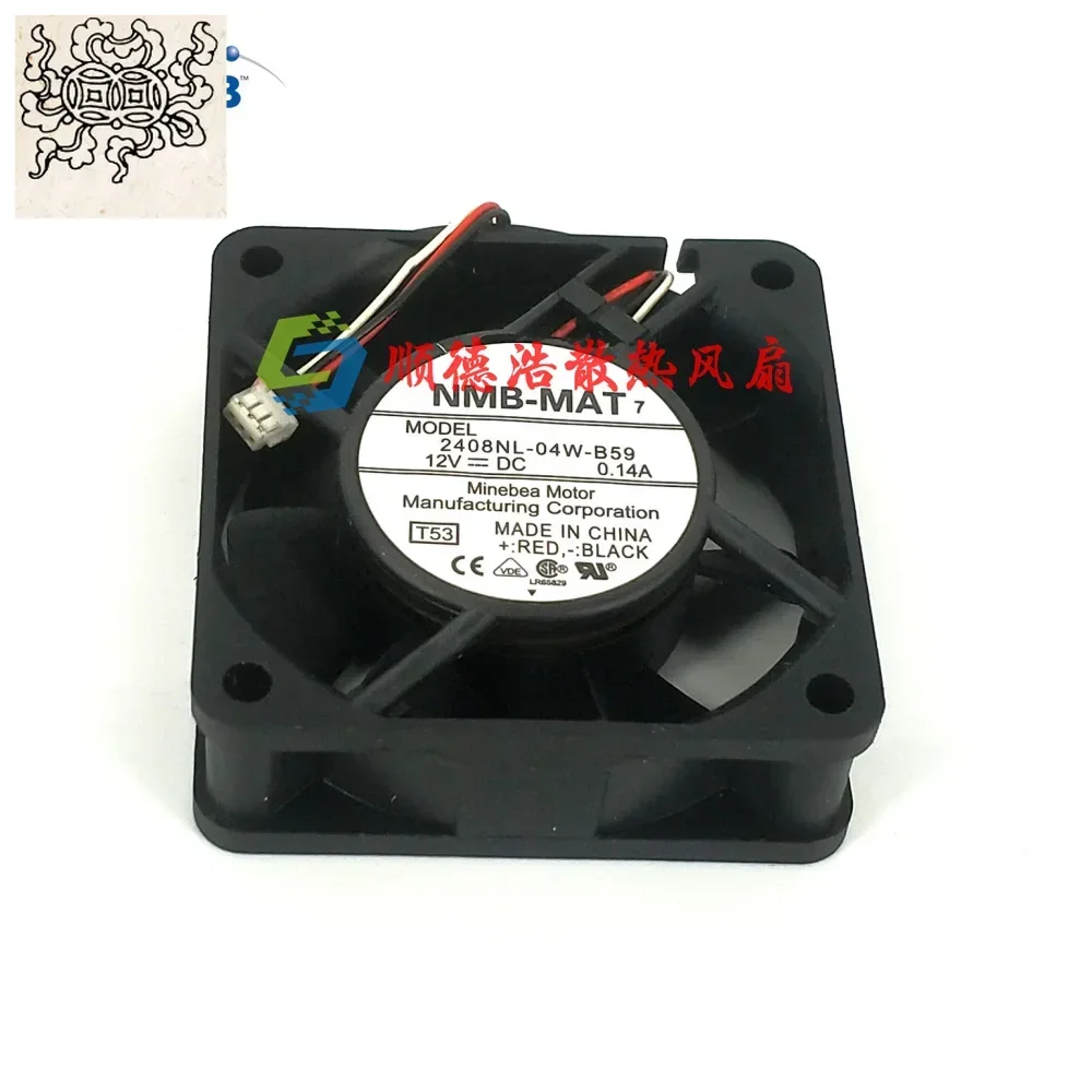 

Ltsf For NMB 2408NL-04W-B59 T53 DC 12V 0.14A 60x60x20mm 3-Wire Server Cooling Fan